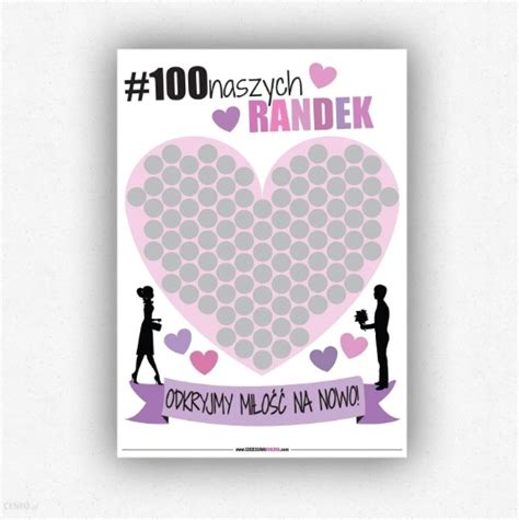 plakat zdrapka dla par 100 naszych randek|PLAKAT ZDRAPKA DLA PAR 100 NASZYCH。